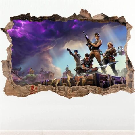 Stickers muraux 3D pour chambres de garçons, fond de mur pour chambre d'enfant (1/5)