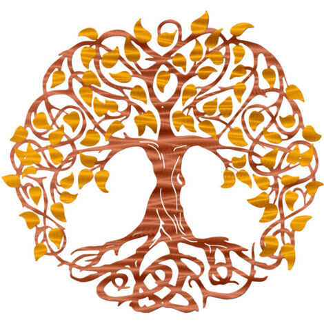 Décoration murale en métal – Arbre de Vie – Décoration murale en métal – 30 cm (1/3)
