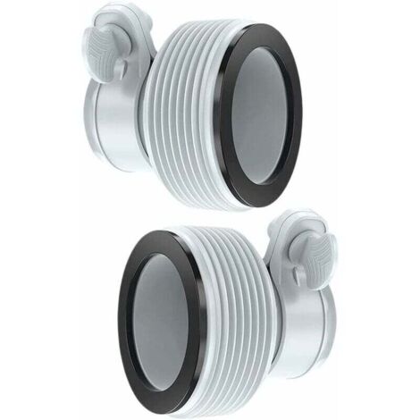 Ensemble de 2 adaptateurs de conversion de tuyau Intex B pour tuyau de piscine Intex B 1. (1/5)