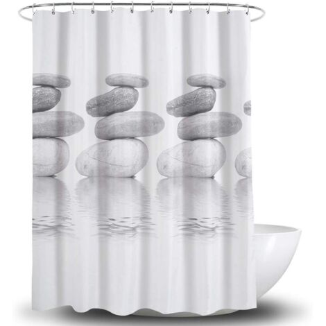 Rideau de douche – antibactérien – anti-moisissure et hydrofuge – Po (1/5)