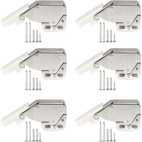 6 verrous à ressort pour armoires, mini-loquets tactiles, loquets à ressort, mini-loquet, verrou (1/5)