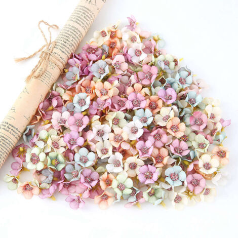 Fleurs artificielles, 100 pièces, têtes de marguerites artificielles multicolores (1/5)