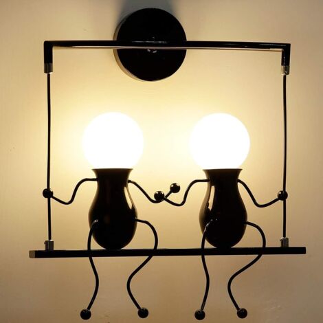 Applique murale LED humanoïde créative, applique murale LED moderne de style Art déco (1/4)