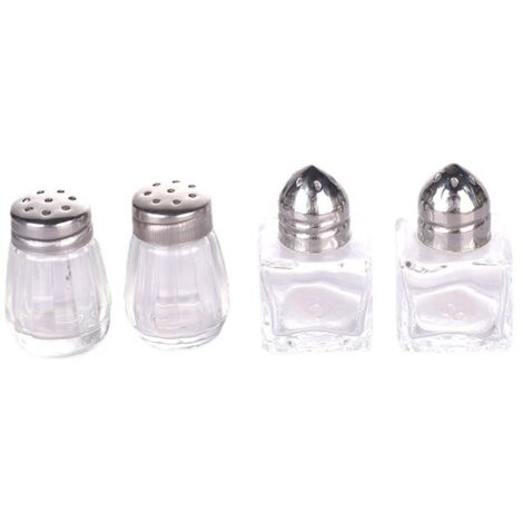 2 mini-saladiers transparents pour épices, assaisonnements, sel (1/4)
