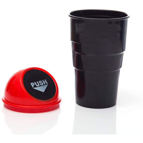 Mini poubelle avec porte-gobelet, poubelle de voiture universelle, Voyager Po (1/3)