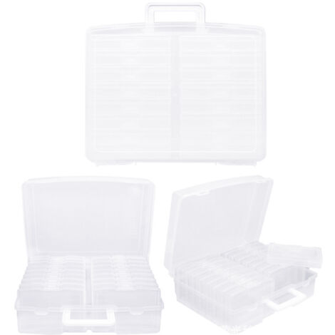 16 boîtes de rangement pour photos, boîte de rangement pour photos (blanche) (1/5)