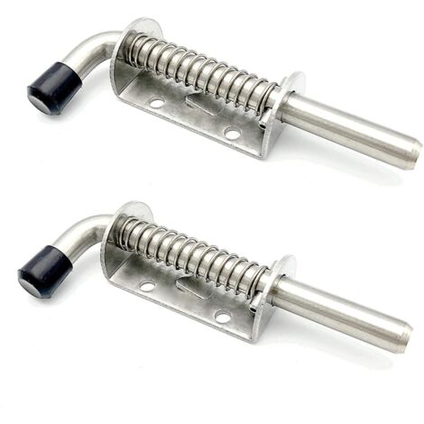 Loquets à ressort, 2 pièces, acier inoxydable (1/5)