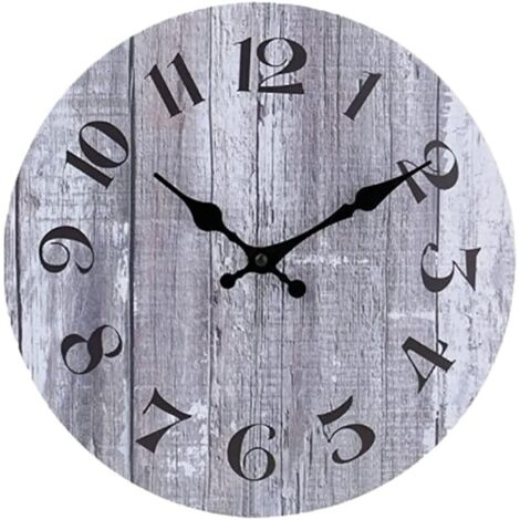 Horloge murale numérique vintage de 40 cm, design rond, moderne et silencieuse (1/5)