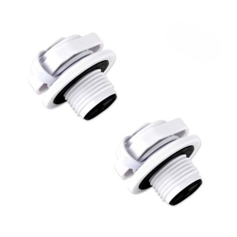 Lot de 2 valves à vis pour bouchon d'air Lay-Z-Spa compatibles avec les modèles Bestway Vegas Premium et Mia