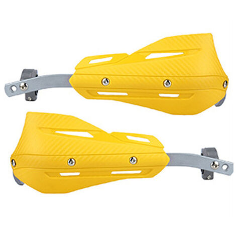 Paire de brosses jaunes pour poignées de portières de voiture, en alliage d'aluminium, protectrices (1/3)