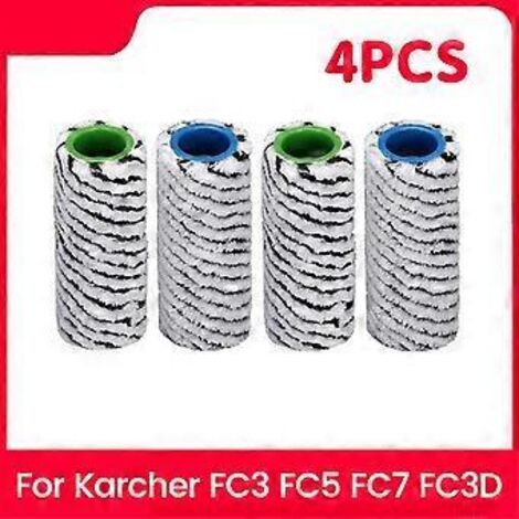 Ensemble de 4 brosses à rouleau pour aspirateur Karcher FC3/FC5/FC7 (1/5)