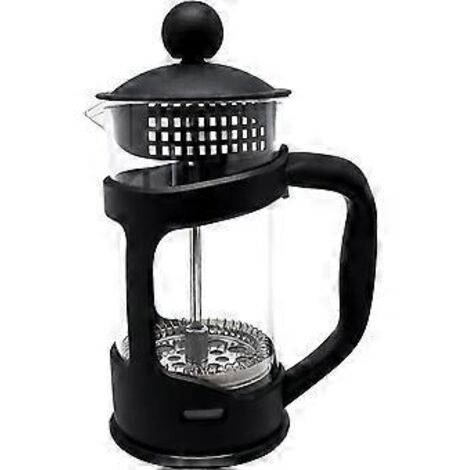 Cafetière française de Piston 21x12 CM Noir,350mlFiltre café borosilicaté résistant haute température (1/5)