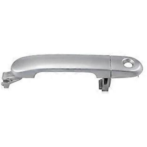 Poignée de porte extérieure avant gauche avec trou de serrure 82641-EL12A pour modèles 2007-2012, garniture de poignée extérieure chromée 82641EL12A (1/5)