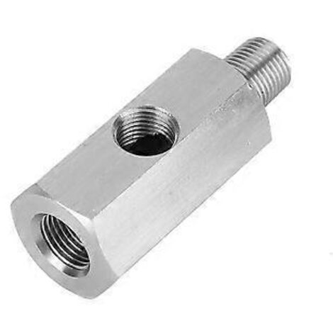 Adaptateur en T pour capteur de pression d'huile M10 en acier inoxydable, alimentation turbo NPT