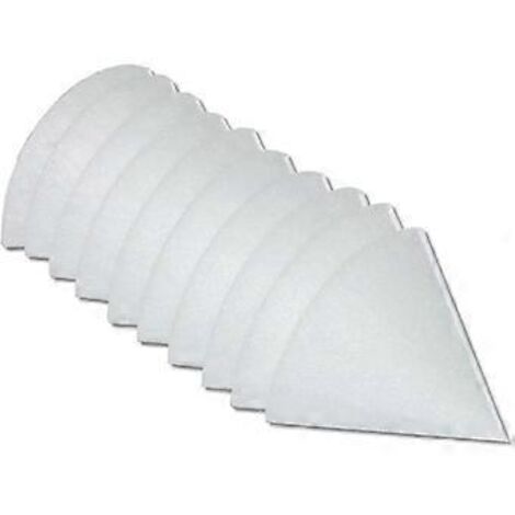 Lot de 10 filtres G4 pour vannes de ventilation Zehnder, Helios, Maico, Pluggit, filtres à air d'échappement coniques, pour systèmes de ventilation de salles de bains