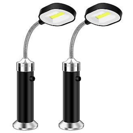 Lot de 2 lampes LED pour barbecue avec base magnétique et orientation à 360° (1/4)