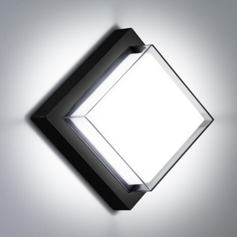 Applique murale LED 12W 6500K pour porche extérieur, double paroi, en aluminium, étanche IP65, idéale pour terrasse, escalier, garage ou chambre. (1/5)