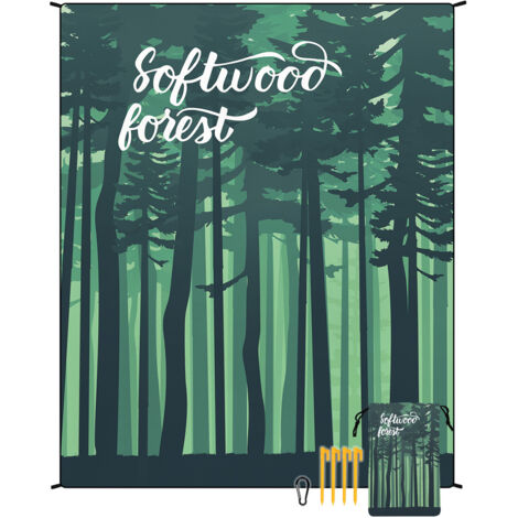 Tapis de plage en microfibre style bohème, séchage rapide, déperlant et résistant à l'humidité, idéal pour les pique-niques et le camping. Tapis de plage 42 (1/4)