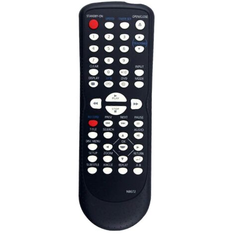 Télécommande de remplacement NB672 NB672UD pour lecteur combiné DVD/magnétoscope Magnavox DV225MG9 A DV225MG9C DV225MG9B DV226MG9 D225MG9F7 (1/5)