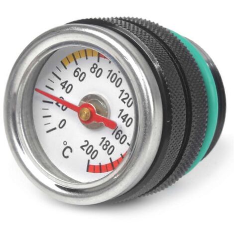 Thermomètre universel pour huile, remplace le bouchon M30x1,5 pour Kawasaki 650 KLR 1987-1998, accessoire moto noir (1/5)