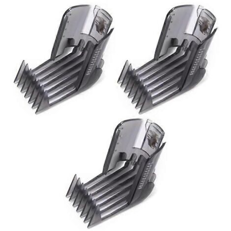 Lot de 3 peignes de coupe pour tondeuse à cheveux pratiques, compatibles avec les modèles QC5130, QC5105, QC5115, QC5120 et QC51. (1/5)