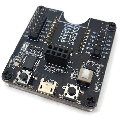 Carte de développement ESP8266 avec module Wi-Fi et support pour ESP-12F, ESP-07S, ESP-12E, ESP-01S et ESP12S. (1/3)