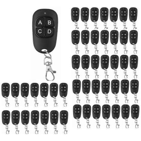 50 télécommandes 433 MHz pour ouvre-porte de garage électrique (duplicateur de code, cloneur) (1/3)