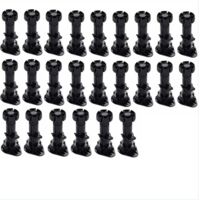 Pieds de meuble en plastique réglables (60 mm–80 mm) : 24 pièces