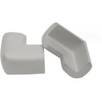 Lot de 10 protège-coins de table gris, protège-coins en mousse souple