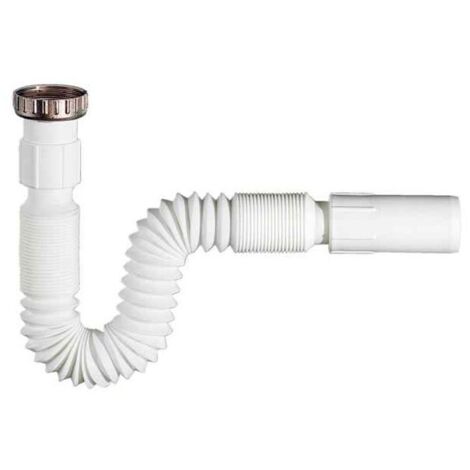 Tube d'Evacuation Blanc Évier (36,5 x 7,5 cm) (Reconditionné A+) (1/2)