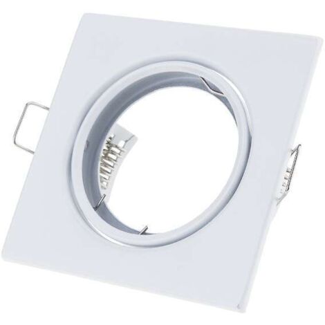 SPOT ENCASTRABLE CARRÉ ORIENTABLE Couleur Blanc (1/3)