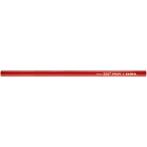CRAYON DE CHARPENTIER LYRA ROUGE 18 CM BOÎTE DE 100 - 4331103 - -