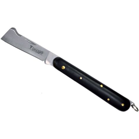 Couteau a' greffer type usuel 17 cm lame inox 6 cm et manche fausse corne rasoir greffage jardin