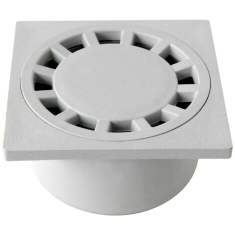Siphon de sol 25x25 cm – évacuation Ø 100/110 mm – pour chantiers humides – installation facile et rapide