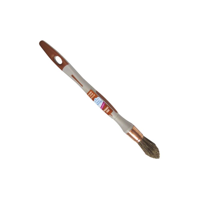 Savy Pinceau Pouce à Rechampir N°3/0 - Spécial Peinture Glycéro - Soies Naturelles, Manche Bi-Matière