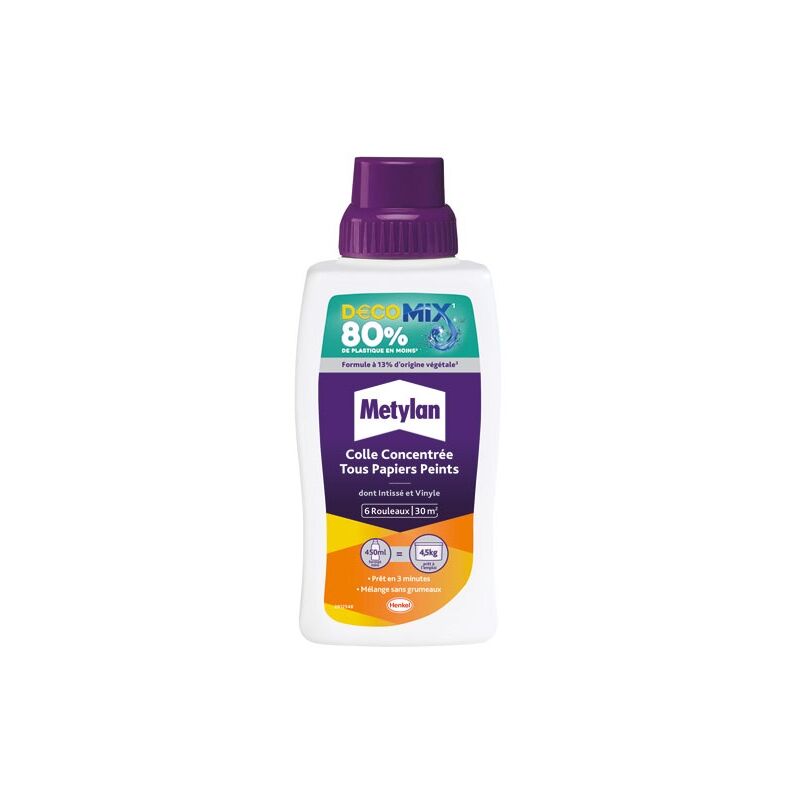 METYLAN - Metylan colle decomix concentré tous papiers peints 450 ml