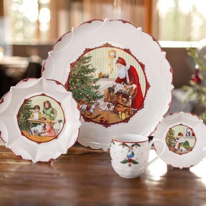 Verre Cristal Photophore Photophore Villeroy & Boch Toy's Delight - Verre Cristal, Dimensions 11 X 11 X 9,3 Cm - Décoration De Noël, Motif Jouets Dinner Set