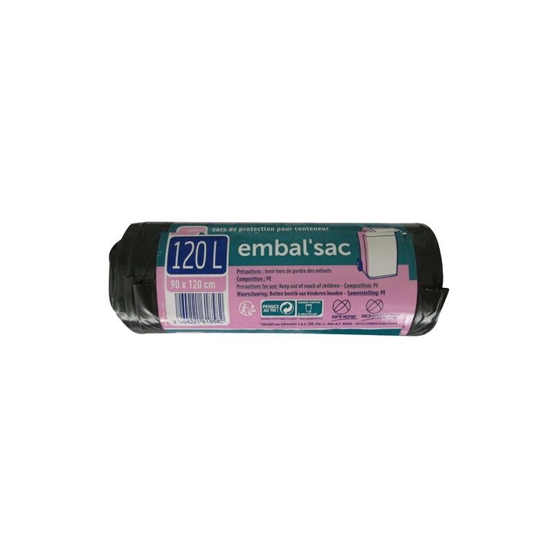 SCHWEITZER - Housse conteneur 120l x6 120pc06582