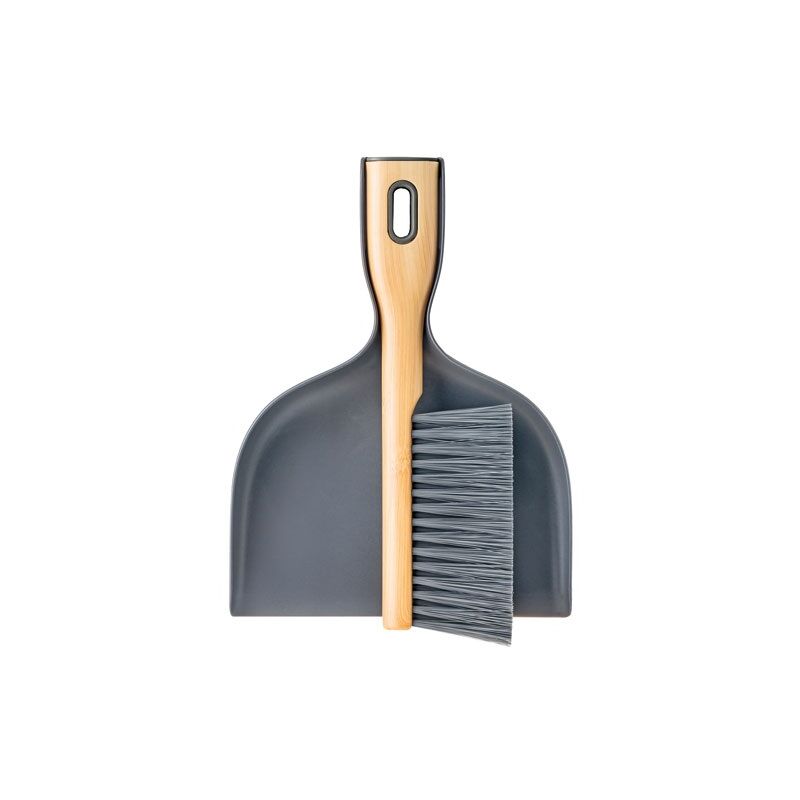 Pelle Balayette Twisty Éléphant - Design Compact - Plastique Recyclé - Fabriqué En France - Gris/Bleu