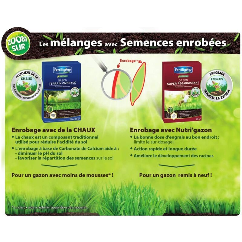FERTILIGENE Gazon Super Résistant Tous Terrains - 1 kg | Leroy Merlin