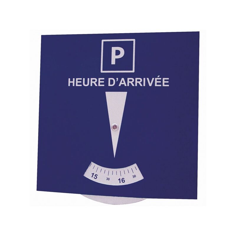 Disque De Stationnement Zone Bleue Turbocar - Européen, Avec Fenêtre Heure D'Arrivée