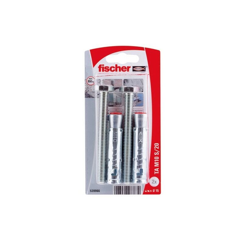 FISCHER Cheville lourde ta m10 s blister de 2