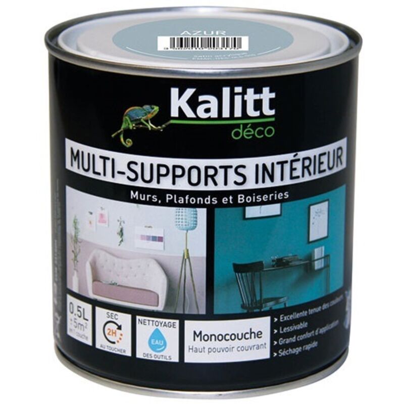 Peinture ARTO Premium Multi- Supports Murs, Plafonds, Boiseries, Plinthes Et Radiateurs Argile Satin 2,5 L