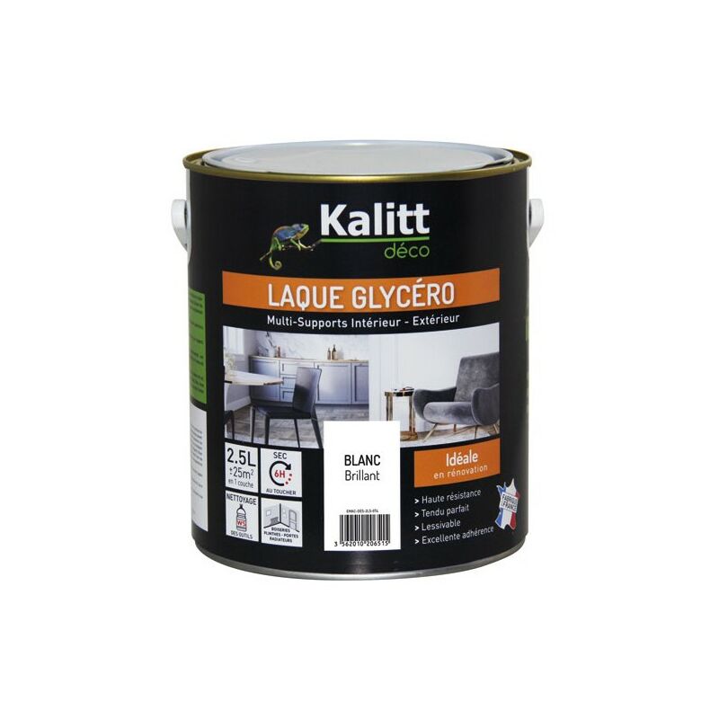 KALITT - Kalitt laque glycéro brillant blanc 2.5l