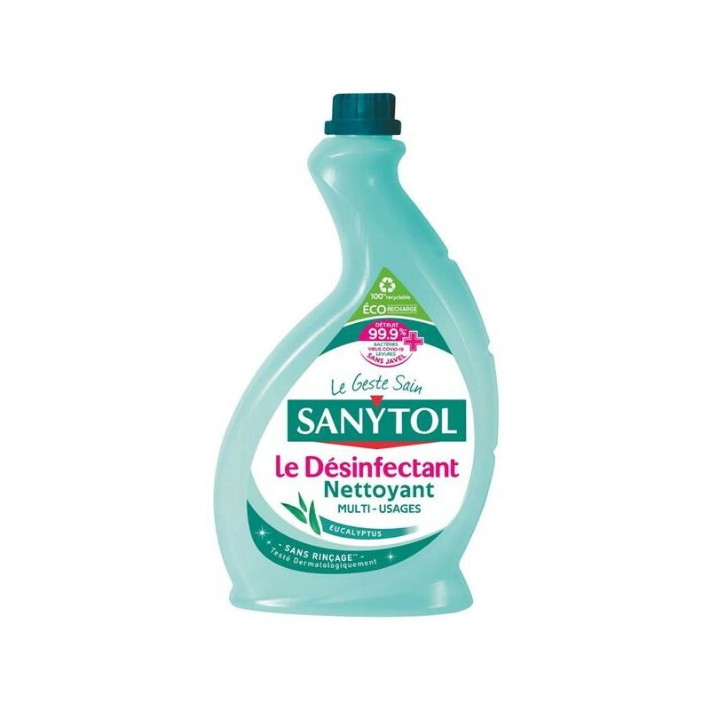SANYTOL - Sanytol recharge désinfectant multiusage eucalyptus 500ml