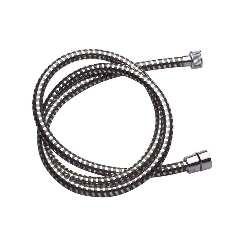 DISFLEX - Flexible de douche noir espiroflex 1.75m en cavalier