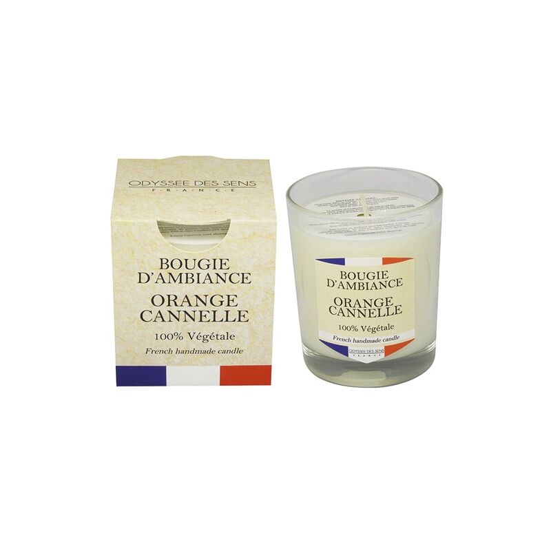 Bougie Parfumée 180g - Senteur Cannelle Orange Collines De Provence - Collection Noël