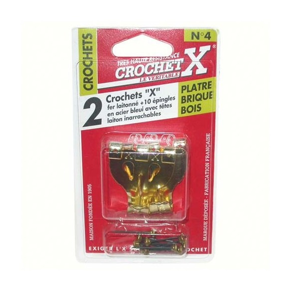 CROCHET X - Crochet n°1 - lot de 10