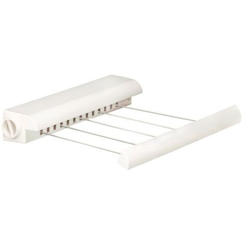 Corde à linge rétractable, corde à linge portable, coque ABS aluminium, adaptée au balcon, 4,2