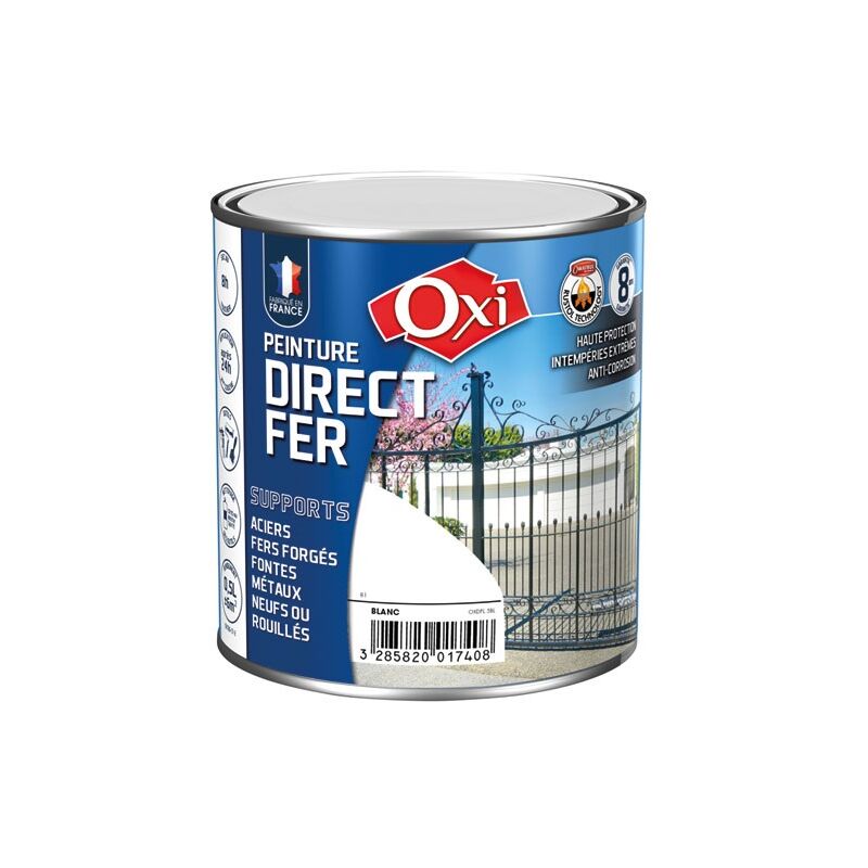 OXI - Directe fer lisse noir brillant 250ml